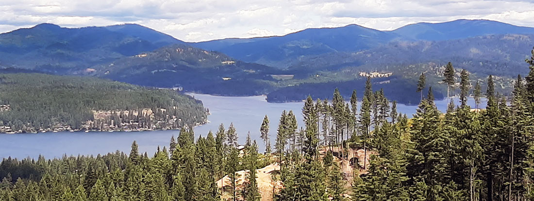 A view of Hayden Lake from Canfield lookout