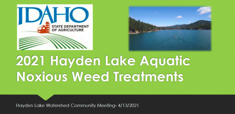 2021 Hayden Lake Aquatic Noxious Weed Treatments - Jeremey Varley